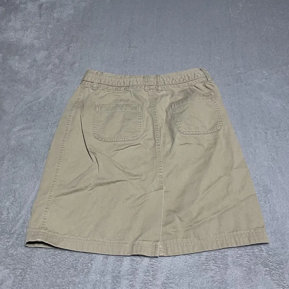Columbia XCO Womens Khaki Cotton Twill Utility Skirt Size 8 Tan AL5023 Hiking‎